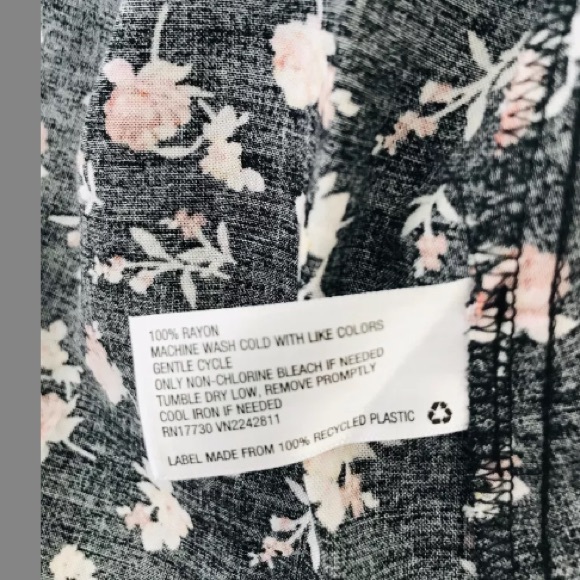 NWOT Mossimo Black Floral Halter Sun Dress XS - Picture 4 of 5